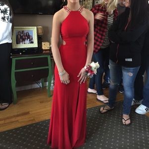 Red prom dress
